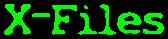 X-files font - 12 k